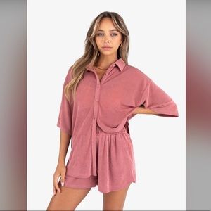 Kittenish Matching Set- mauve
